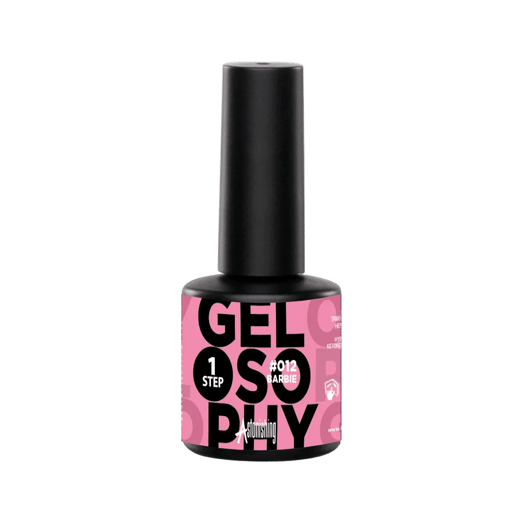 Astonishing Gelosophy 1-Step #012 Barbie Gellack in knalligem Rosa, Fläschchen mit 7 ml