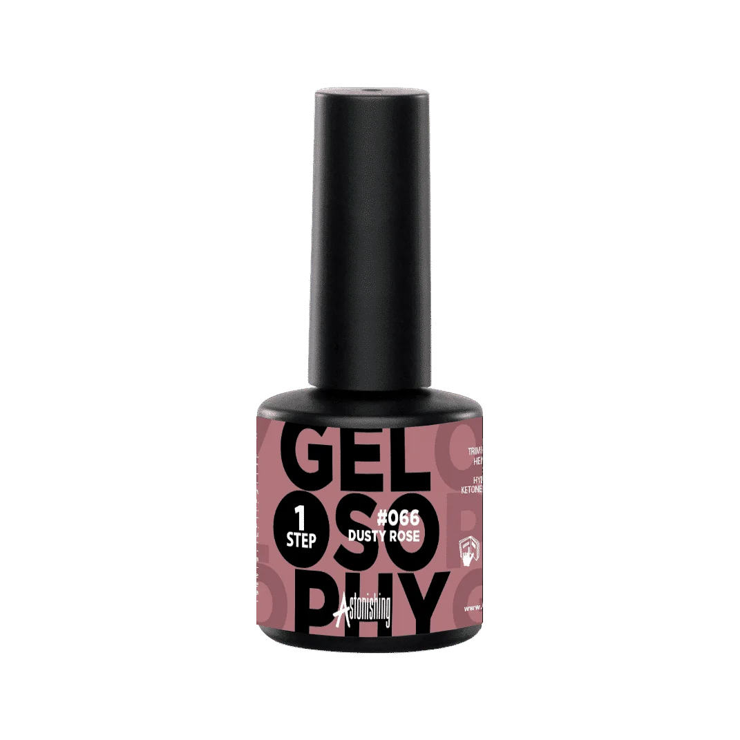 Astonishing Gelosophy 1-Step #066 Dusty Rose Gellack in zartem Altrosa, Fläschchen mit 7 ml