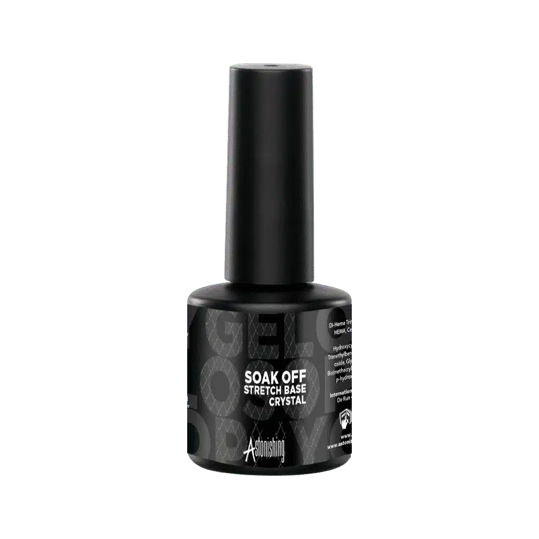 Astonishing Gelosophy Soak Off Stretch Base Crystal, flexibles Basisgel im 7 ml Fläschchen