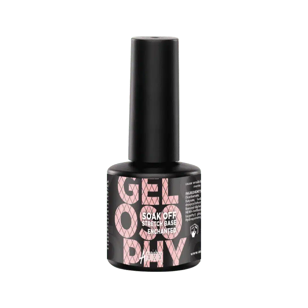 Astonishing Gelosophy Soak Off Stretch Base Enchanted, flexibles Basisgel im 7 ml Fläschchen
