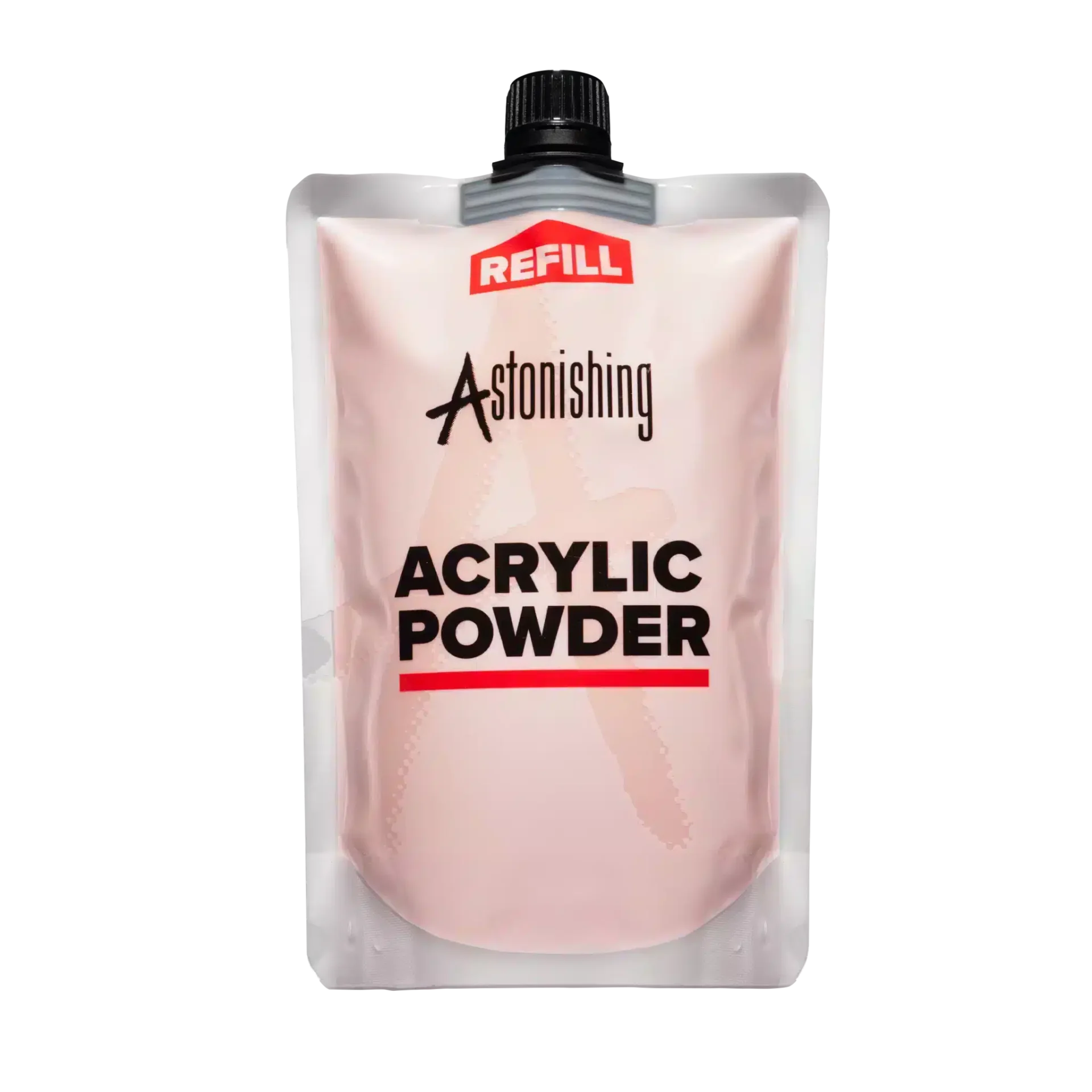 Astonishing Acrylic Powder Soft Cover Peach 250gr leicht deckendes pfirsichfarbenes Acrylpulver für Nägel