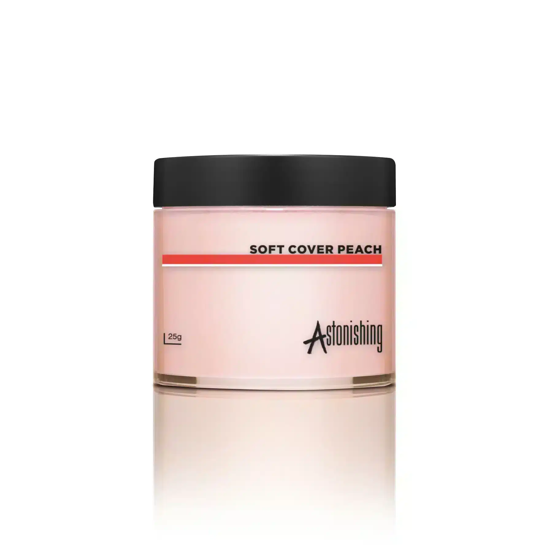 Astonishing Acrylic Powder Soft Cover Peach 25gr leicht deckendes pfirsichfarbenes Acrylpulver für Nägel