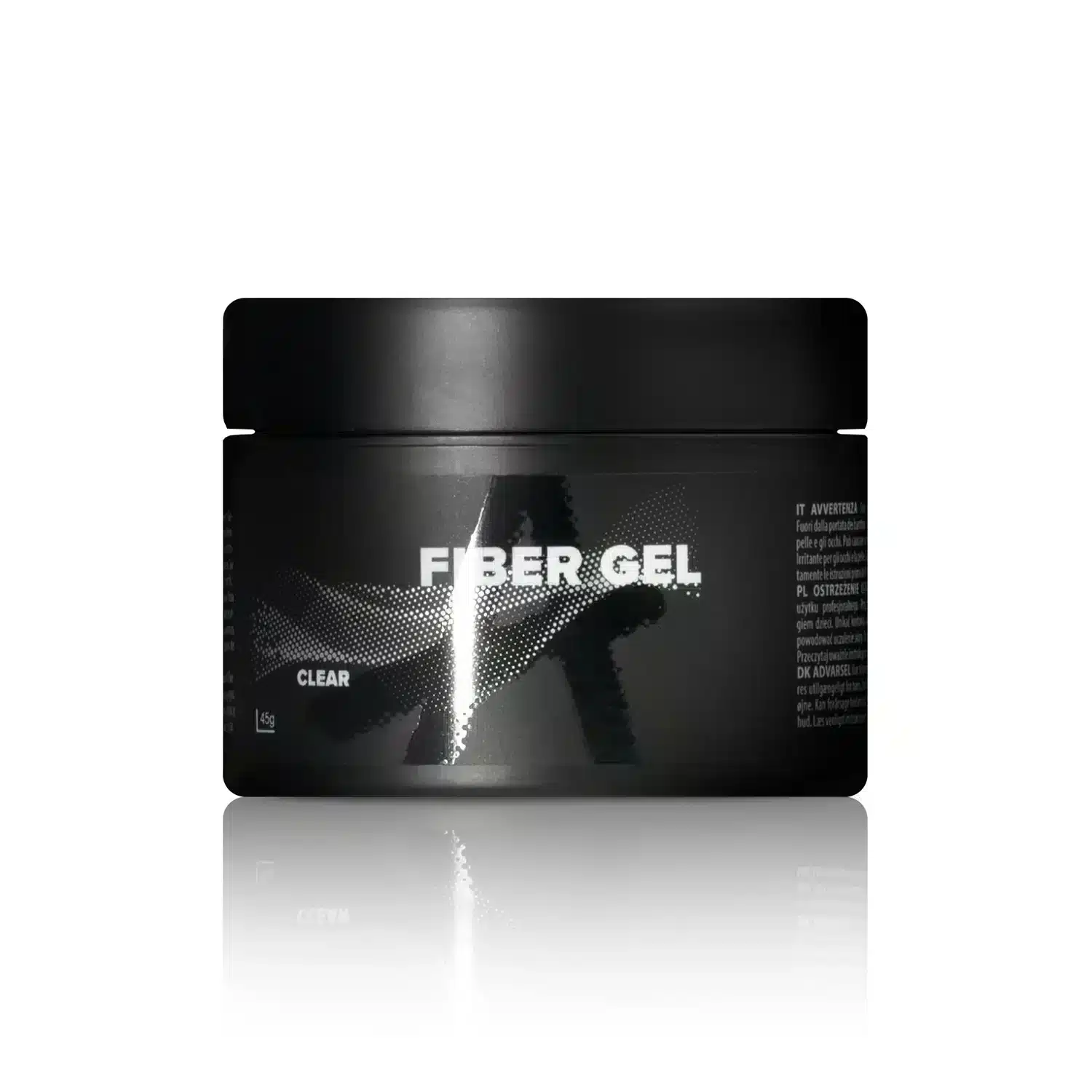 Astonishing Fiber Gel Clear 45 gr, transparentes Fibergel mit Fasern in der Großpackung für den Salon