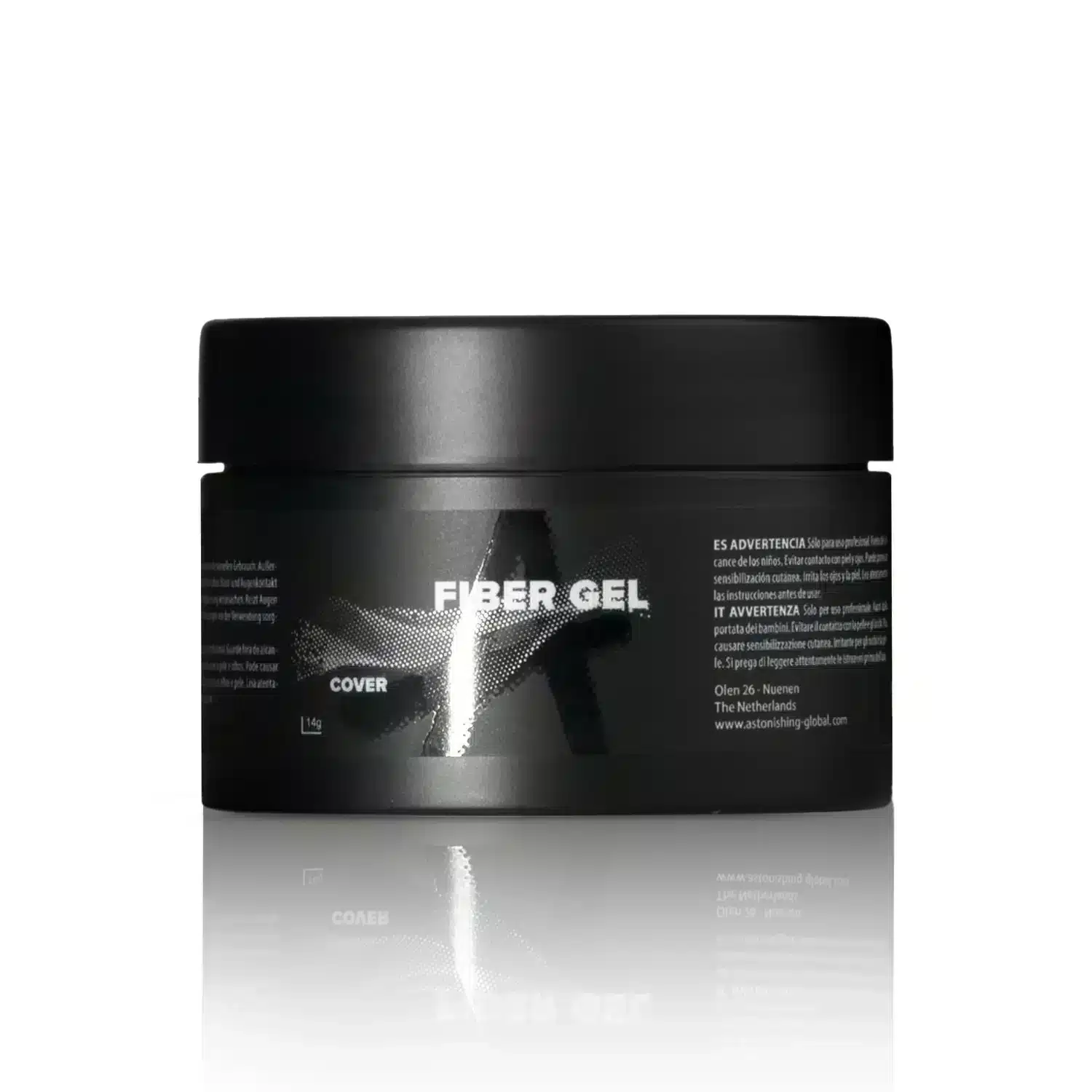Astonishing Fiber Gel Cover 14 gr, deckendes Fibergel mit Fasern für einen natürlichen Nagelaufbau