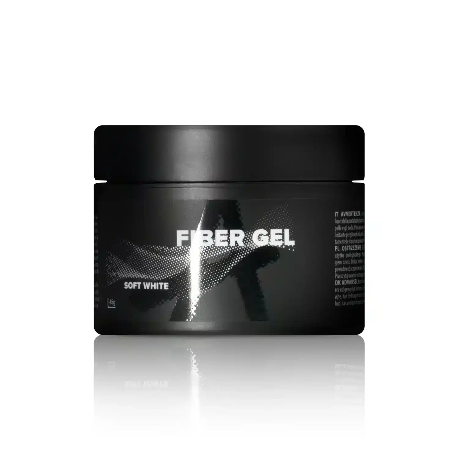 Astonishing Fiber Gel Soft White 45 gr, zartweißes Fibergel in der Großpackung für den Salon