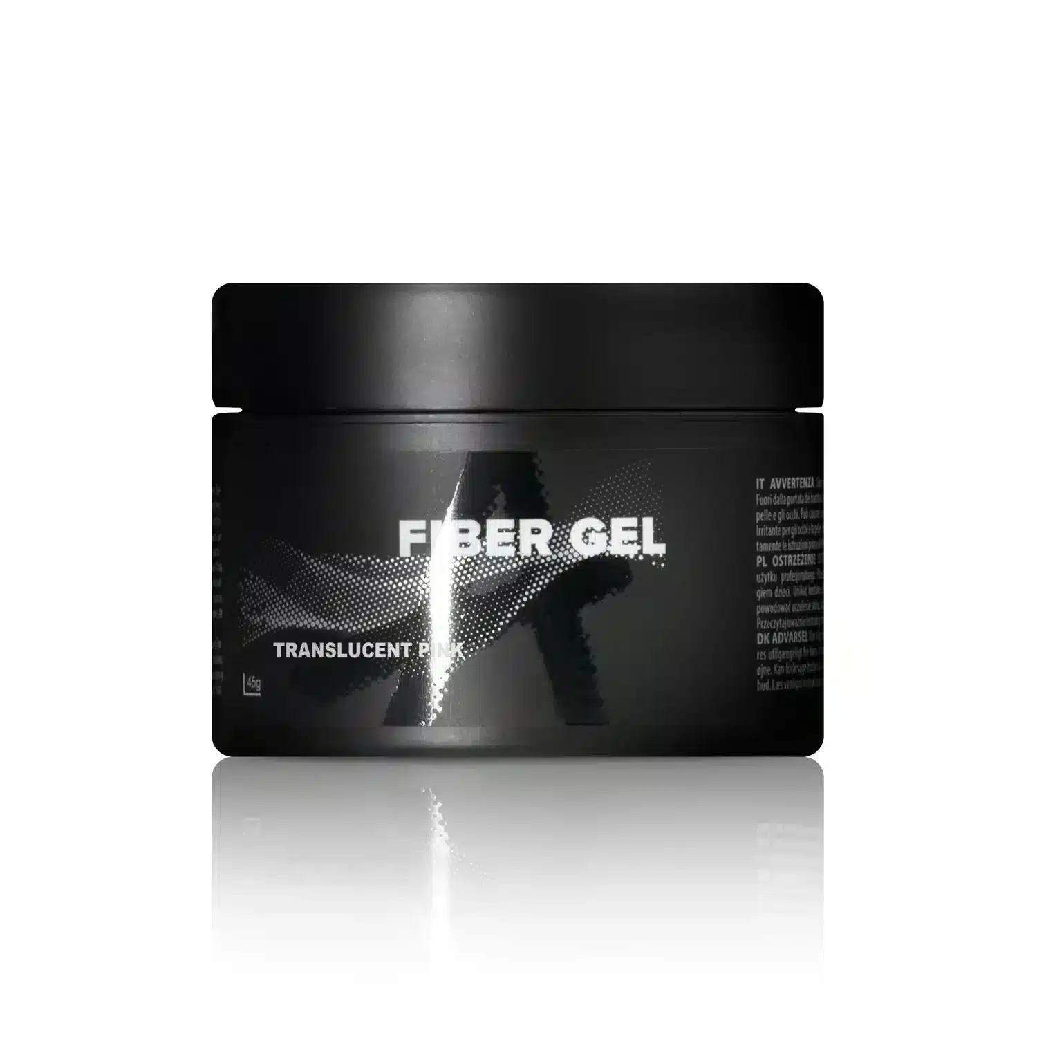 Astonishing Fiber Gel Translucent Pink 45 gr, durchscheinend rosa Fibergel in der Großpackung