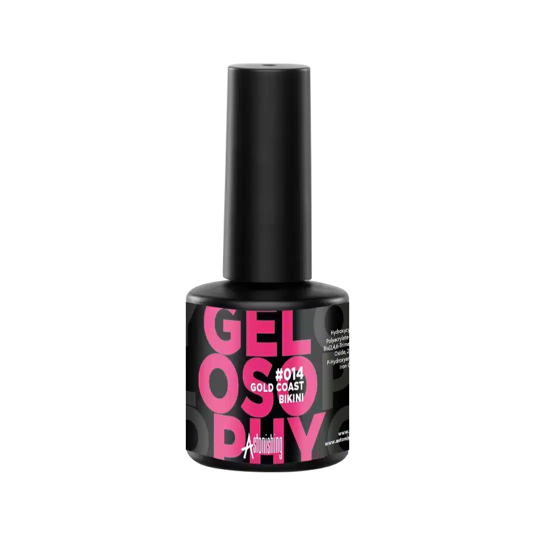 Gelosophy #014 Gold Coast Bikini Nagelgellack von Astonishing, 15 ml für eine strahlende Farbe auf den Nägeln