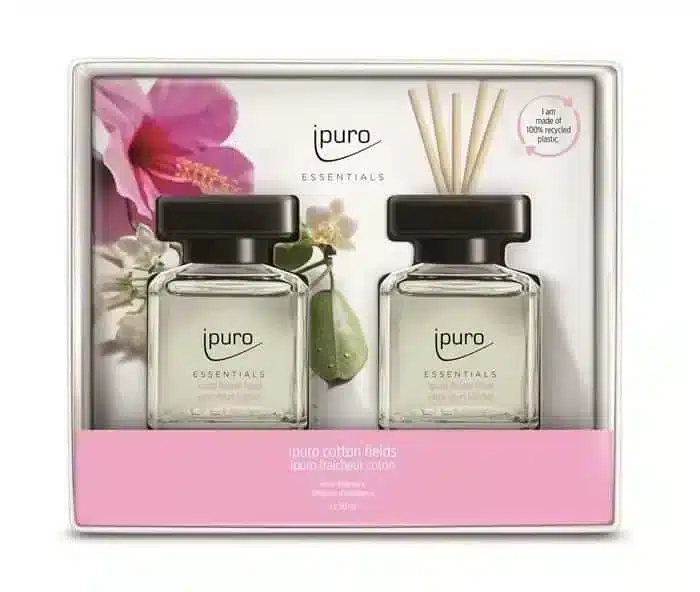 Ipuro Essentials Flower Bowl Duftstäbchen-Set mit 2x50 ml für blumigen Duft zu Hause