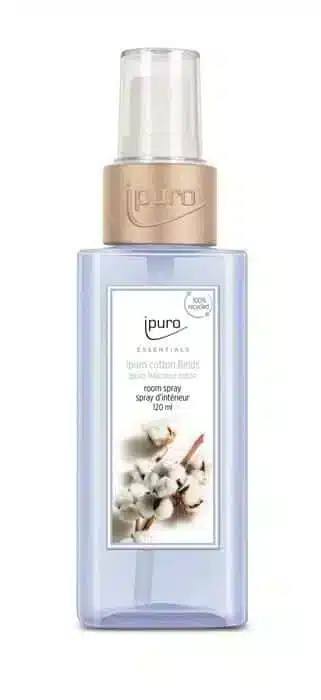 Ipuro Essentials Cotton Field Raumspray mit 120 ml für einen frischen Duft in jedem Raum