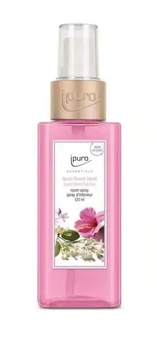 Ipuro Essentials Flower Bowl Raumspray mit 120 ml für einen blumigen Duft in jedem Raum