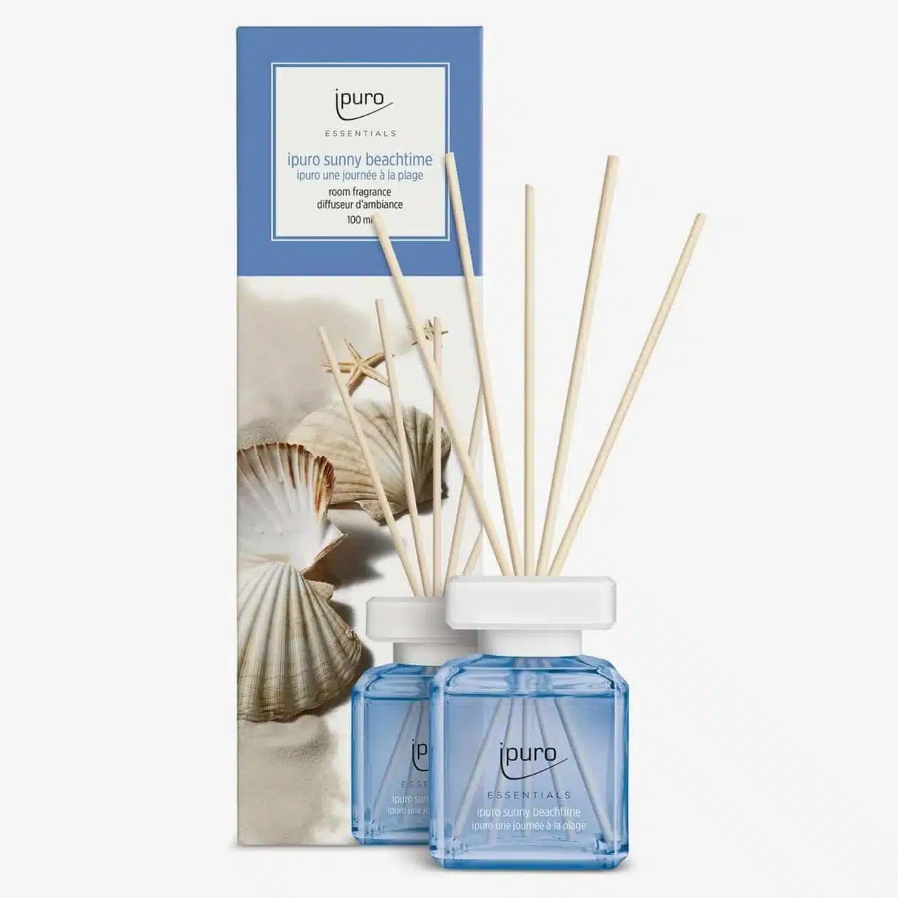 Ipuro Essentials Sunny Beachtime Duftstäbchen mit 200 ml für sommerlichen Strandduft zu Hause