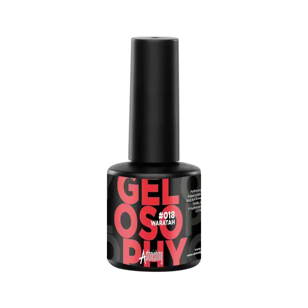 Astonishing Gelosophy #018 Waratah, farbintensives Nagelgel mit 15 ml für eine schöne Maniküre