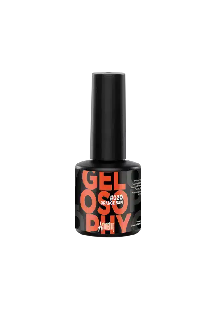 Gelosophy #020 Orange Sun Nagelgellack von Astonishing, 15 ml für eine strahlende Farbe auf den Nägeln