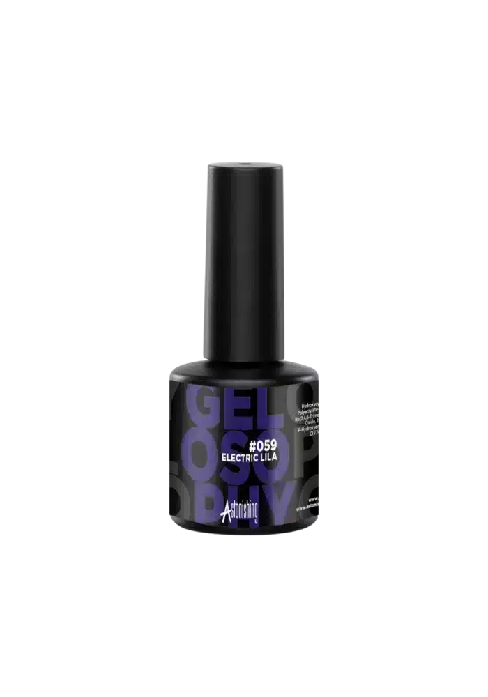 Astonishing Gelosophy #059 Electric Lila, lebendiges Nagelgel im 15ml Fläschchen für eine knallige Maniküre