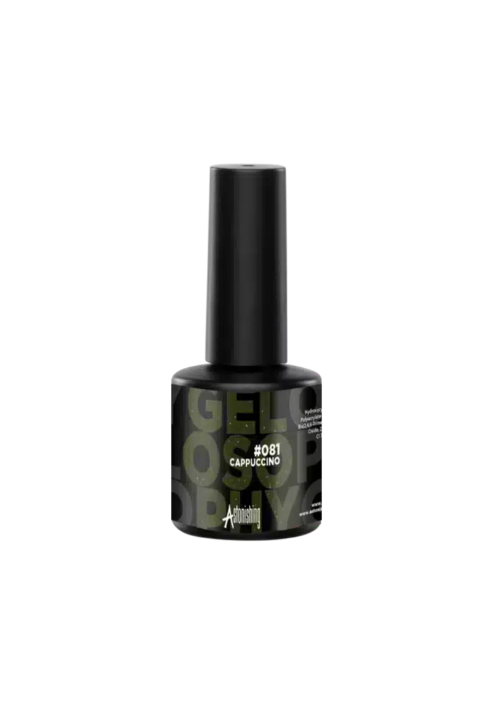 Astonishing Gelosophy #081 Cappuccino, warmes braunes Nagelgel im 15ml Fläschchen für eine natürliche Maniküre