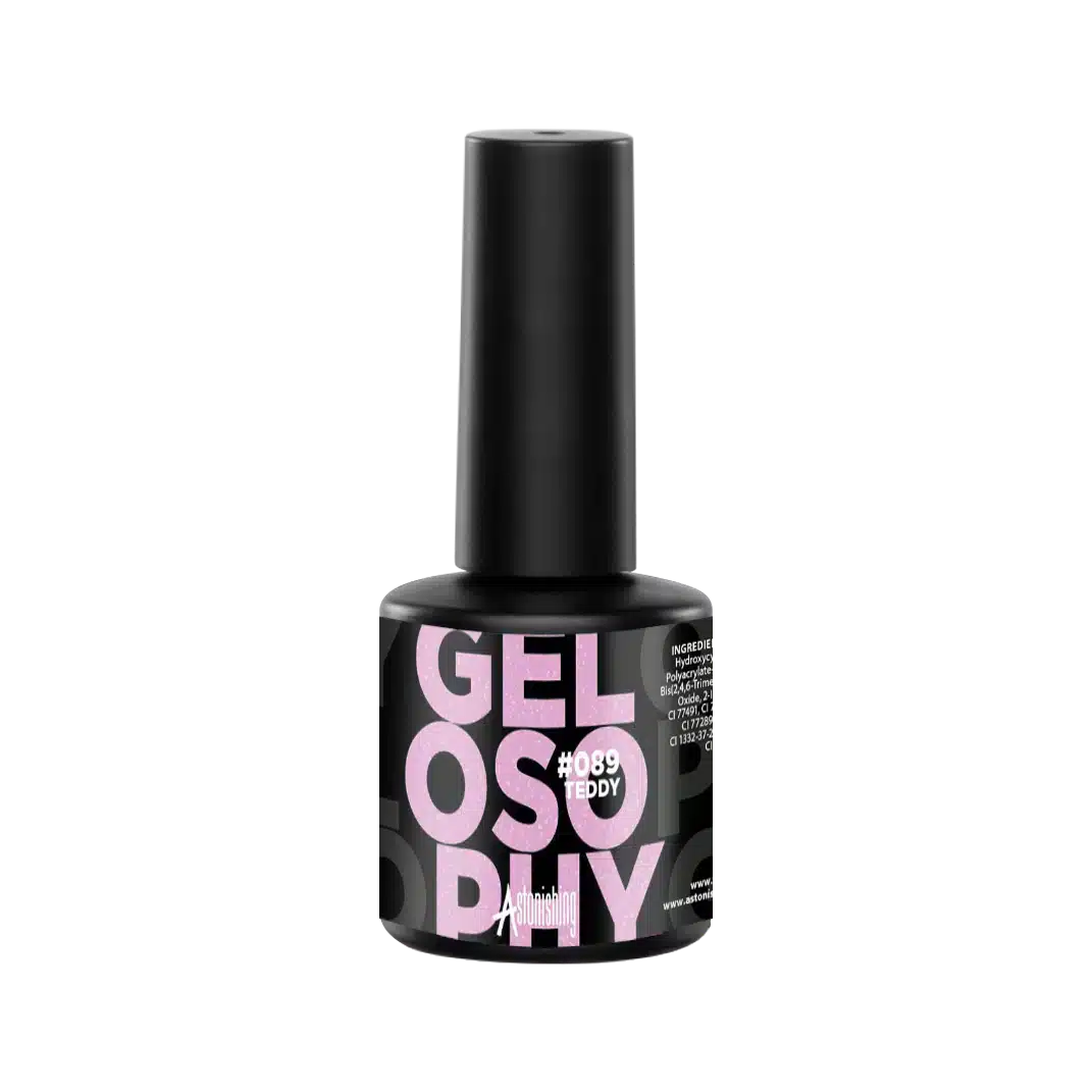 Astonishing Gelosophy #089 Teddy, warmes Nagelgel im 15ml Fläschchen für eine gemütliche, natürliche Maniküre