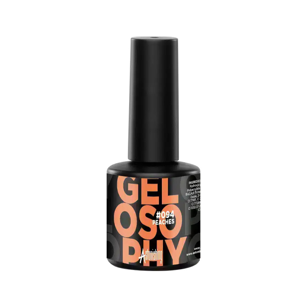 Astonishing Gelosophy #094 Peaches 15ml, pfirsichfarbener Gellack für eine langanhaltende Maniküre