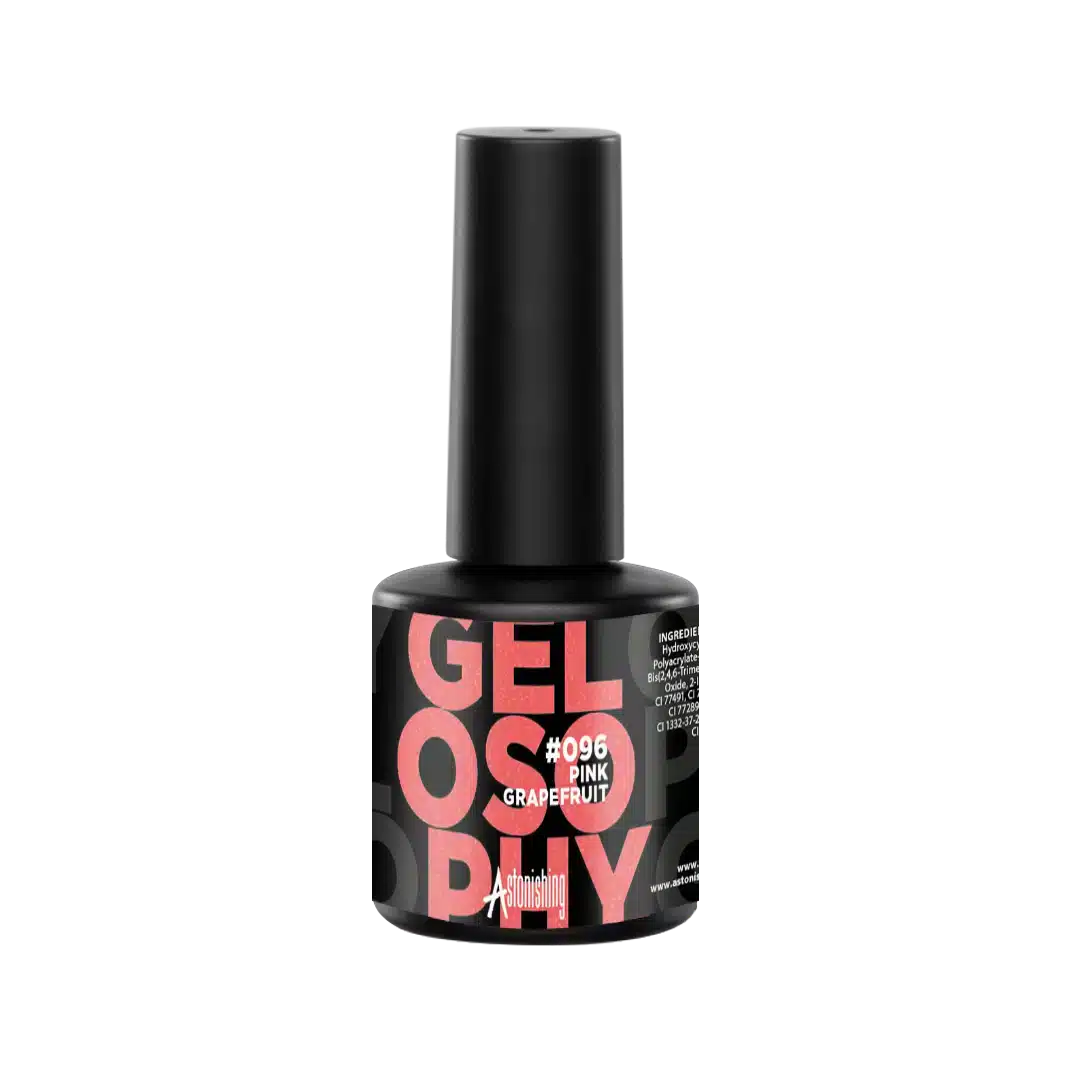 Astonishing Gelosophy #096 Pink Grapefruit 15ml, rosa Gellack für eine frische, langanhaltende Maniküre