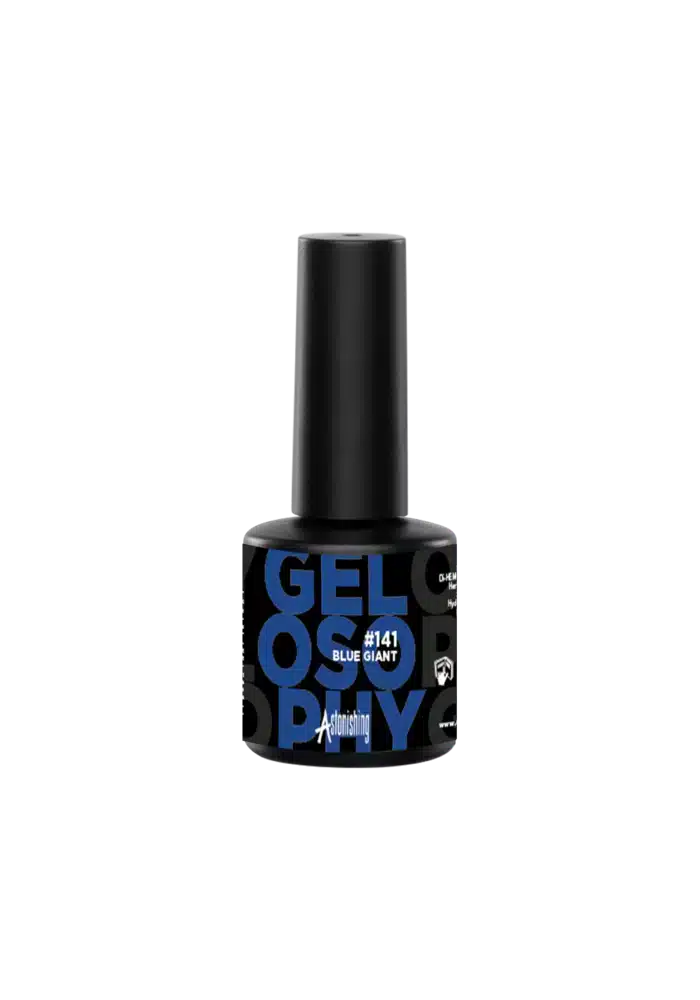 Astonishing Gelosophy #141 Blue Giant Gel-Nagellack im 15ml Fläschchen für eine auffällige blaue Farbe