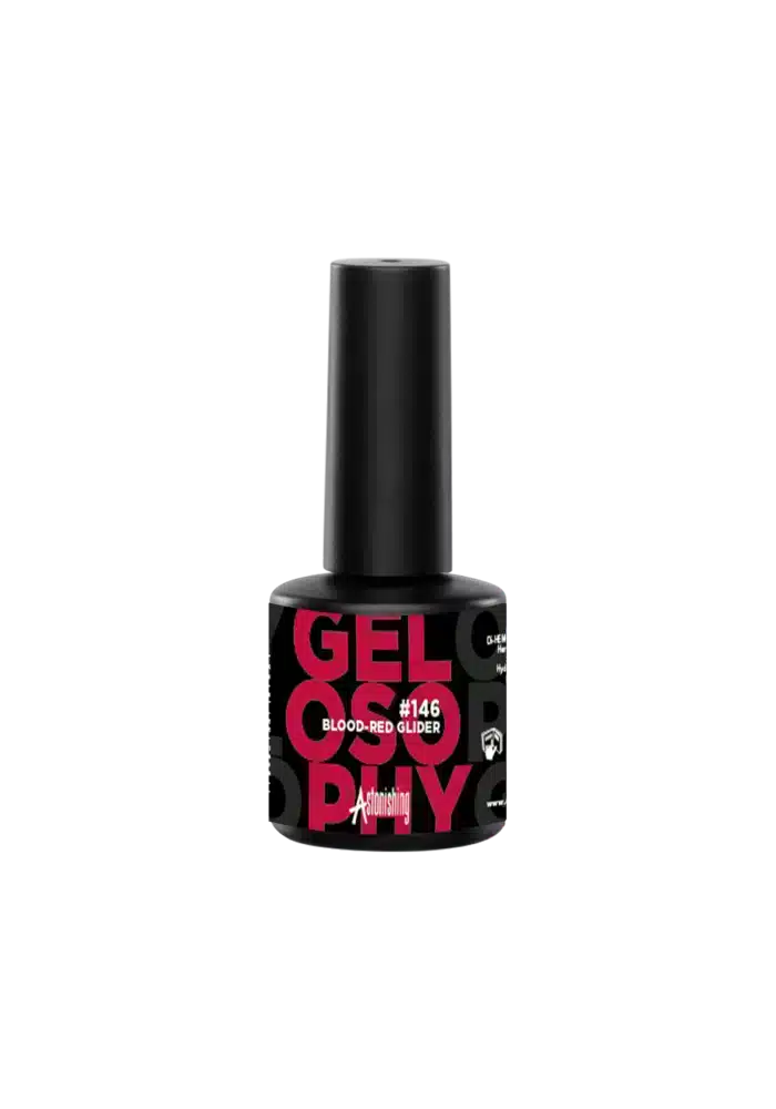 Astonishing Gelosophy #146 Blood-Red Glider Gellack im 15ml Fläschchen für tiefrote Nägel