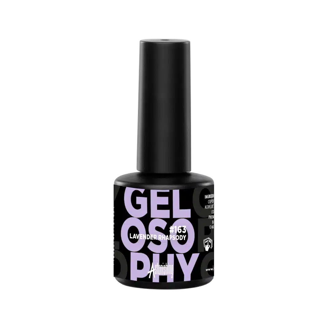 Astonishing Gelosophy #163 Lavender Rhapsody Gel-Nagellack im 15ml Fläschchen für lavendelfarbene Nägel
