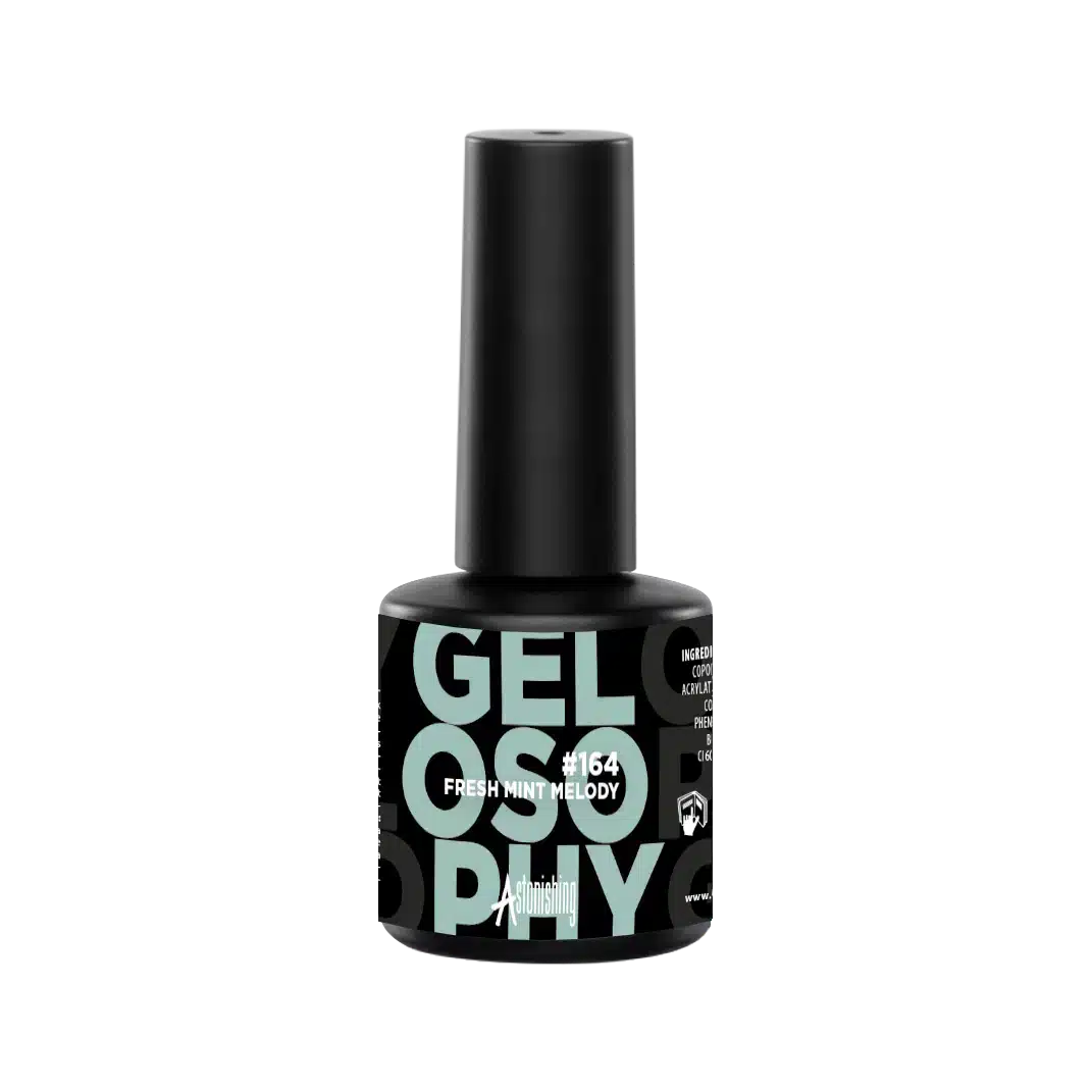 Astonishing Gelosophy #164 Fresh Mint Melody Gellack im 15ml Fläschchen für eine frische Mintfarbe