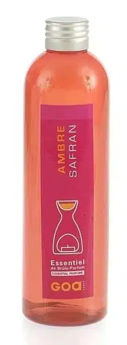 GOA Brennöl mit Duft Amber und Safran, 250ml für eine warme Atmosphäre zu Hause