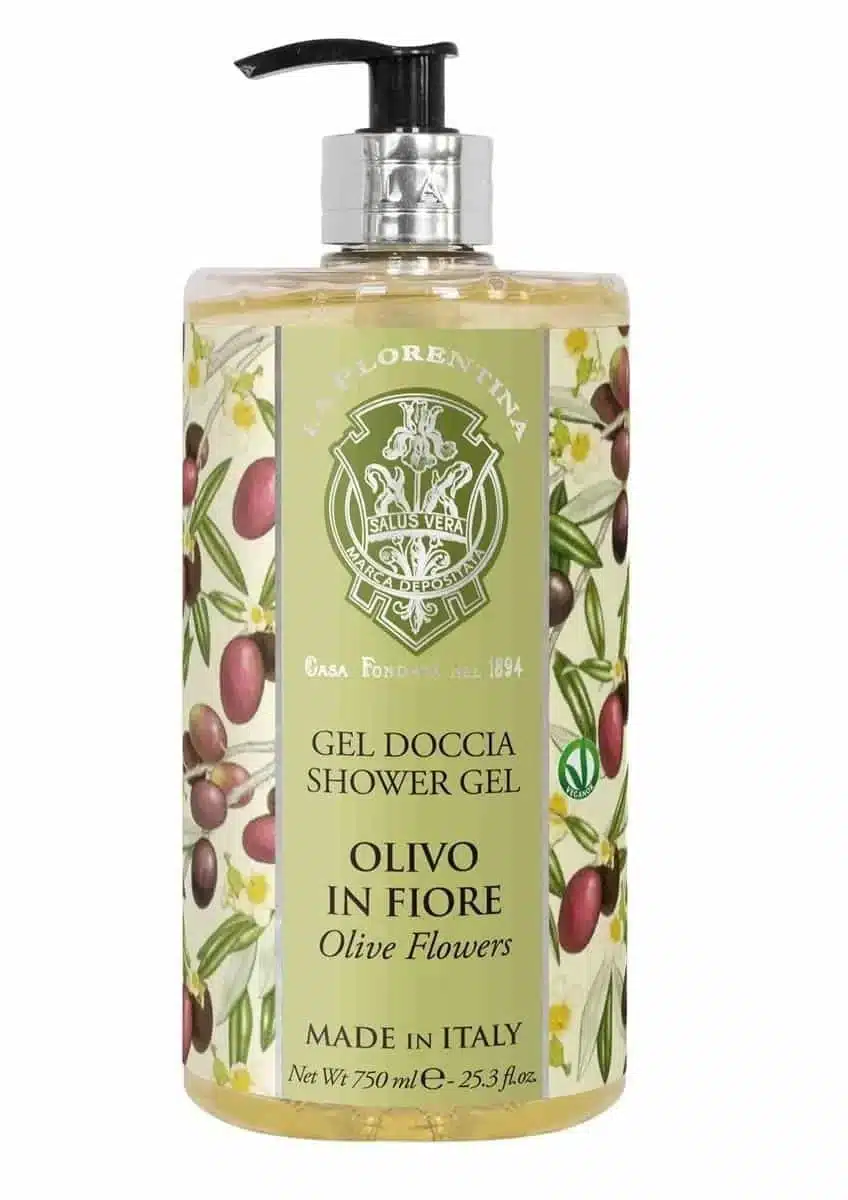 Olive Flowers Duschgel 750 ml mit sanftem Blumenduft für ein pflegendes Duscherlebnis
