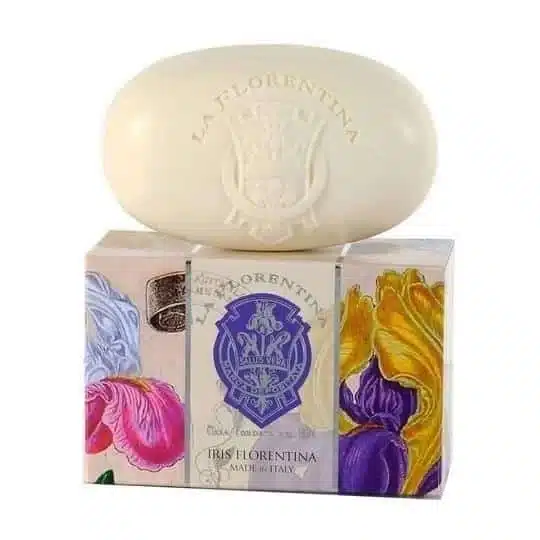 Florentina Iris Seife 300 gr mit blumigem Irisduft in einer schönen Geschenkverpackung
