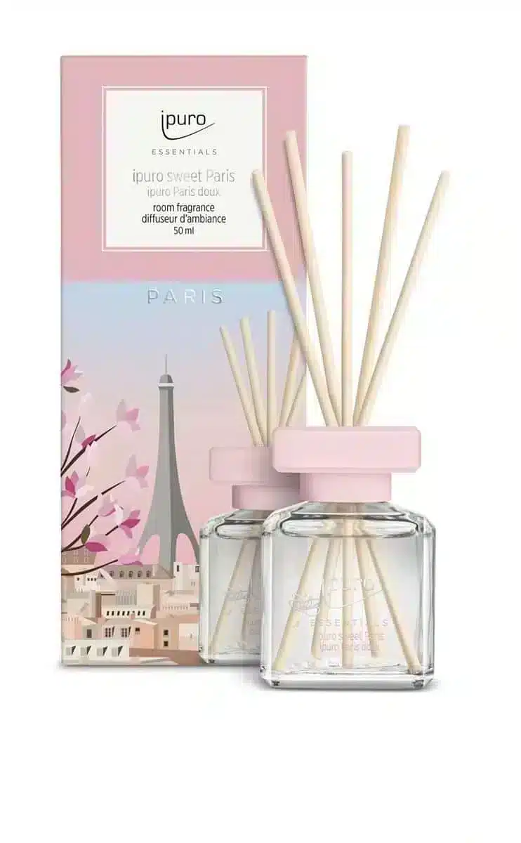 Essentials Duftdiffusor 50ml Sweet Paris mit süßem Duft für eine romantische Atmosphäre