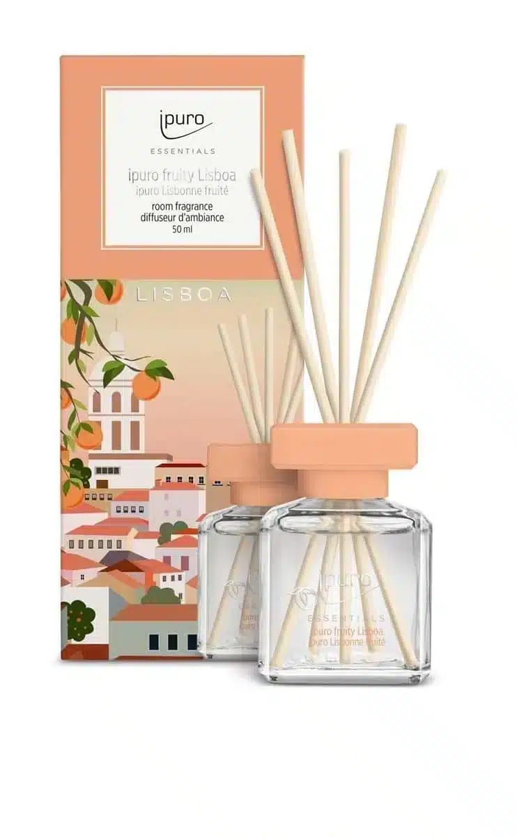 Essentials Duftdiffusor 100ml Fruity Lisboa mit fruchtigem Duft für eine sonnige Atmosphäre