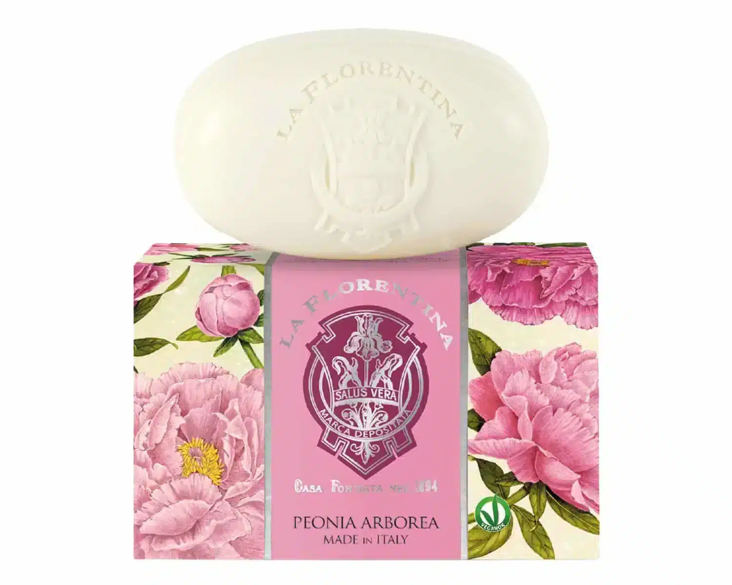 Peony Arboreal Seife 300 gr mit zartem Pfingstrosenduft in einer schönen Geschenkverpackung