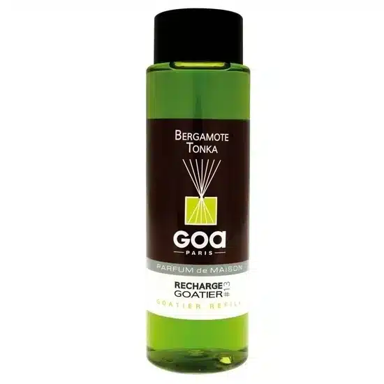 GOA Nachfüllung 250ml im warmen Duft Bergamotte-Tonka für Ihre Duftstäbchen zu Hause