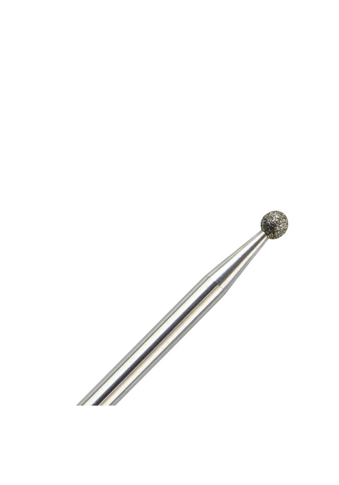 Diamond Prep Bit Kugel in Silber 2.3 - C, Diamant-Fräsbit für die Nagelhaut