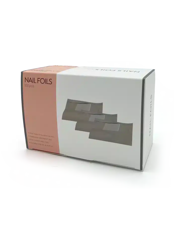 Nail Foils, Set mit 100 Stück Transferfolie zum Verzieren von Nägeln
