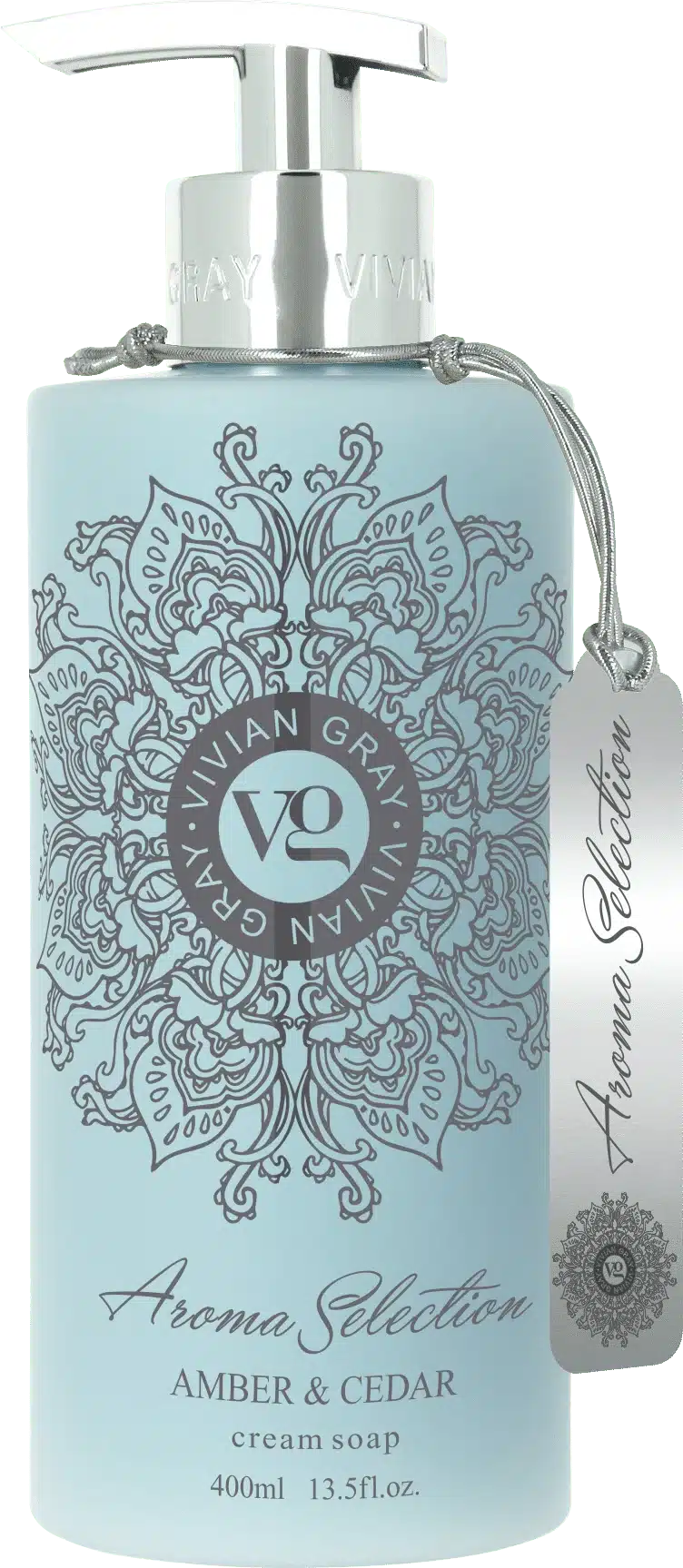 Aroma Selection Amber & Cedar Cremeseife 400 ml mit warmem, holzigem Duft für gepflegte Hände