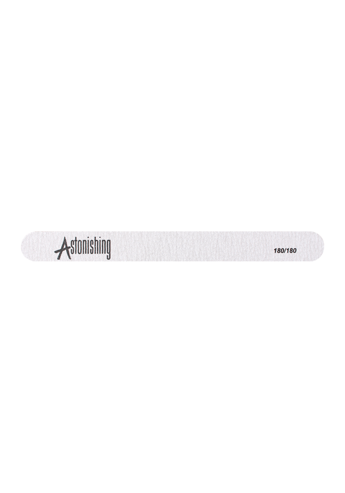 Astonishing 180/180 Traditional Straight File gerade Nagelfeile für Naturnägel