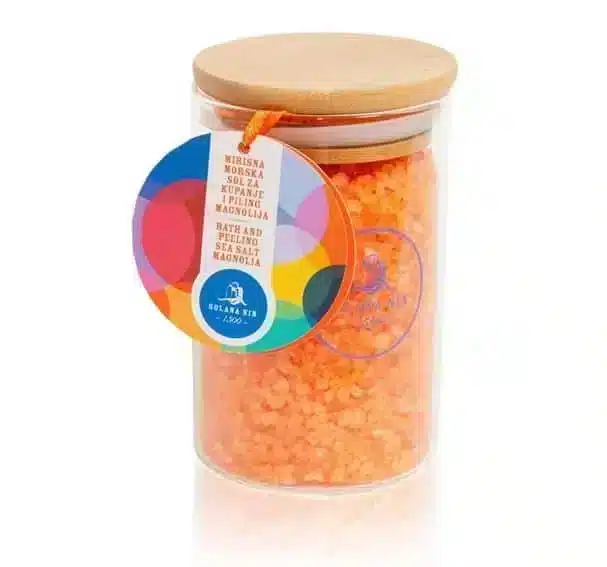 Bade- und Peelingsalz mit Duft Magnolia, 280gr für ein entspannendes und pflegendes Bad
