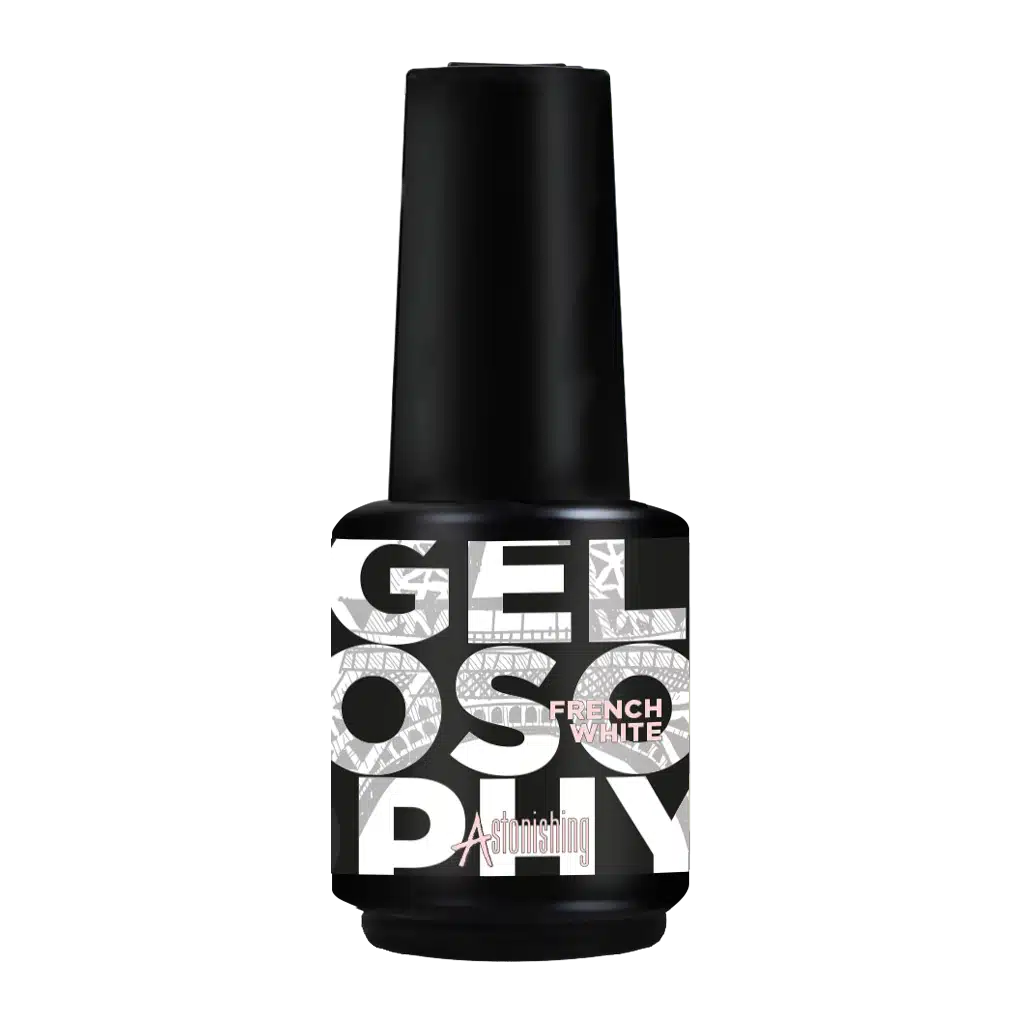 Gelosophy French White Gellack in reinem Weiß für eine klassische French Maniküre, 15ml