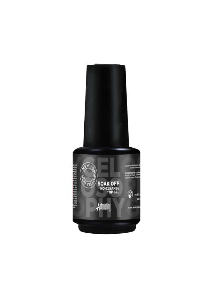 Astonishing Gelosophy Soak Off No Clease Top Gel Non Yellowing 15ml ohne Schwitzschicht