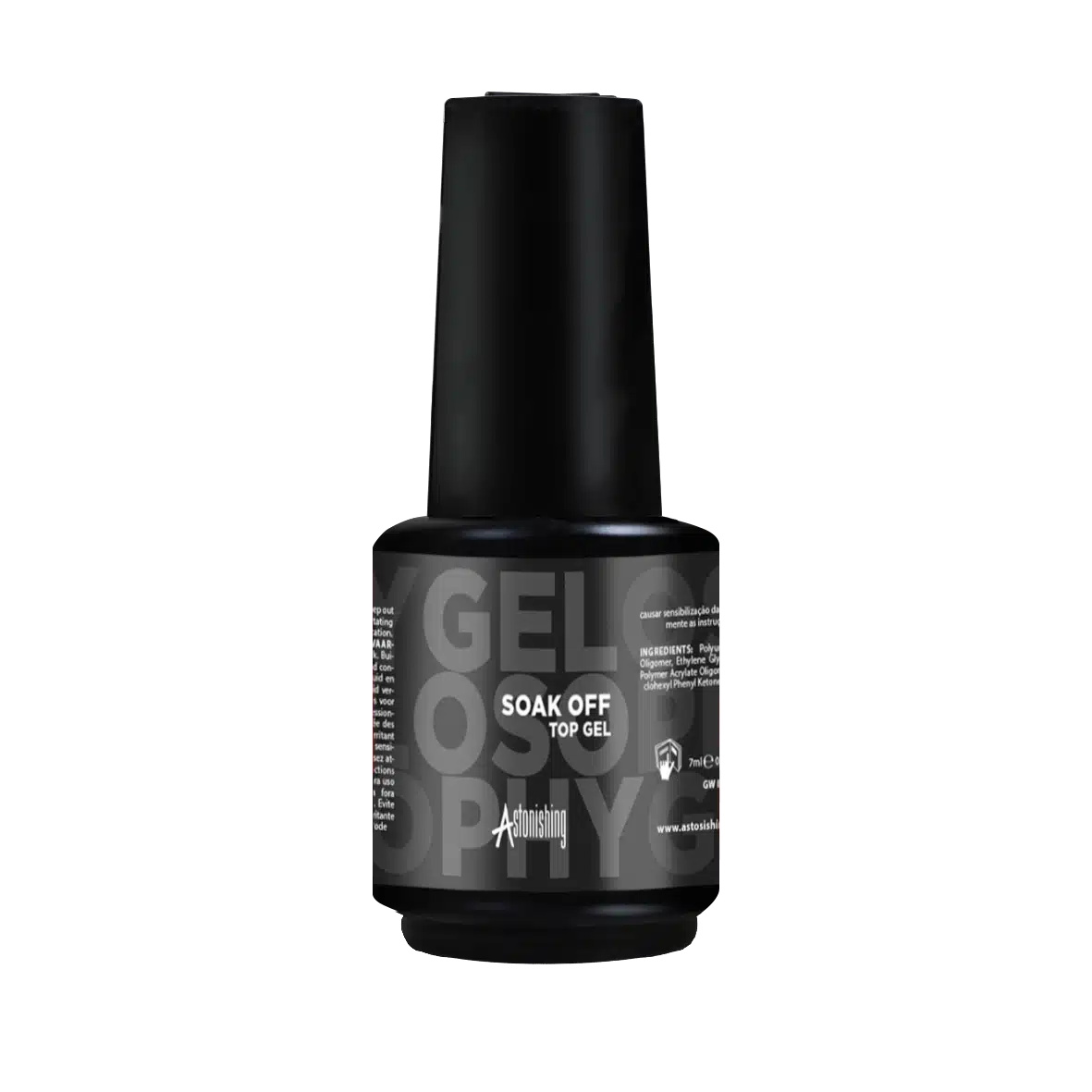 Astonishing Gelosophy Soak Off Top Gel 15ml für ein glänzendes Finish auf deinem Gellack