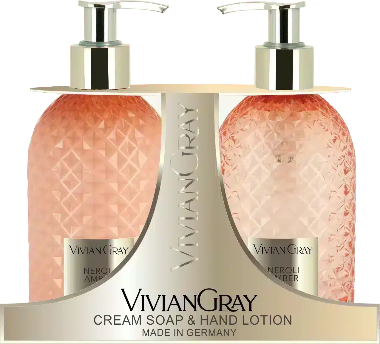 Gemstone Orange Geschenkset mit Cremeseife und Handlotion, 2x300ml für zarte Hände