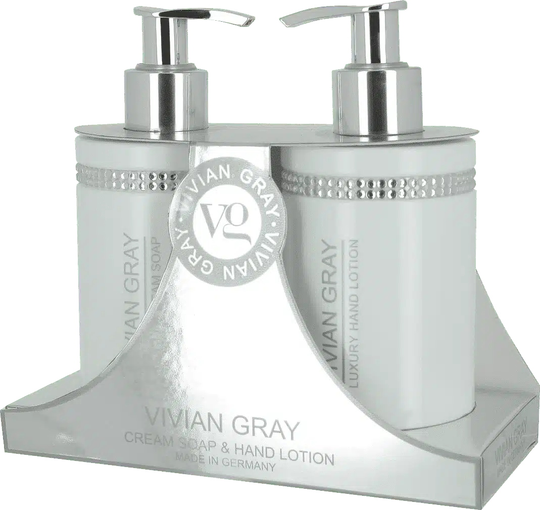 White Crystals Set mit Cremeseife und Handlotion à 250 ml für gepflegte, zarte Hände