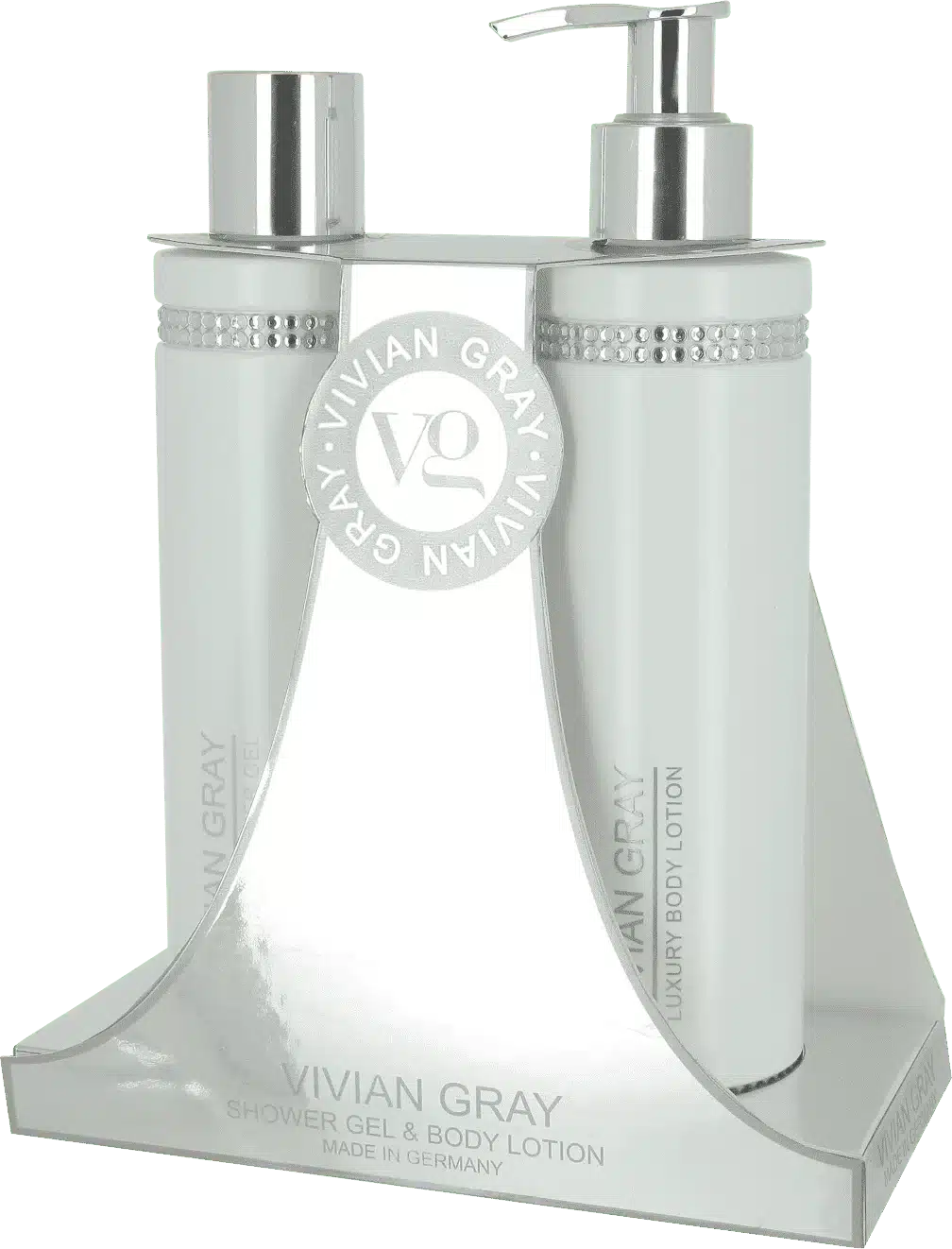 White Crystals Set mit Duschgel und Bodylotion à 250 ml für eine komplette Körperpflege