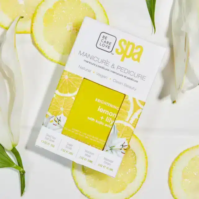 BCL Spa 4-Step Packette Box mit Zitrone und Lilie für eine komplette Fußpflege in vier Schritten