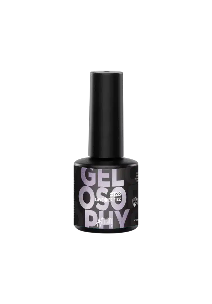 Astonishing Gelosophy #128 Lavender Fizz 15ml, lavendelfarbener semipermanenter Gellack für Nägel