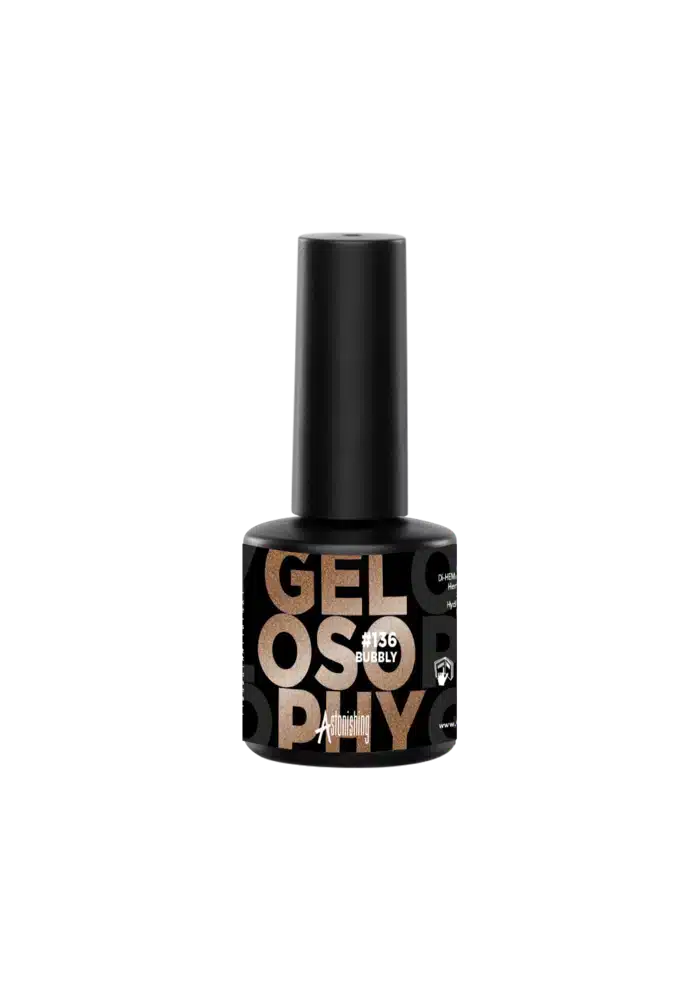 Astonishing Gelosophy #136 Bubbly Gellack mit funkelndem Glanz, Fläschchen mit 15 ml