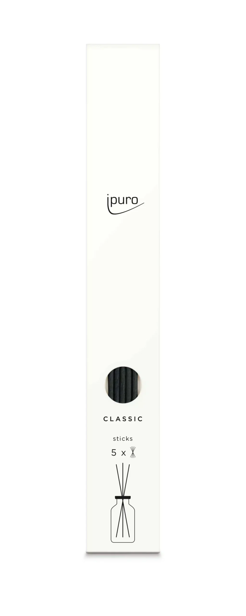 ipuro Classic Fibre Sticks black Raumduft 240ml mit 5 Duftstäbchen