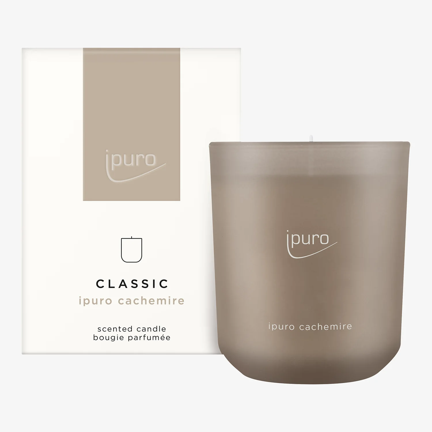 ipuro Classic cachemire Duftkerze 270g für eine warme und sanfte Atmosphäre im Zuhause