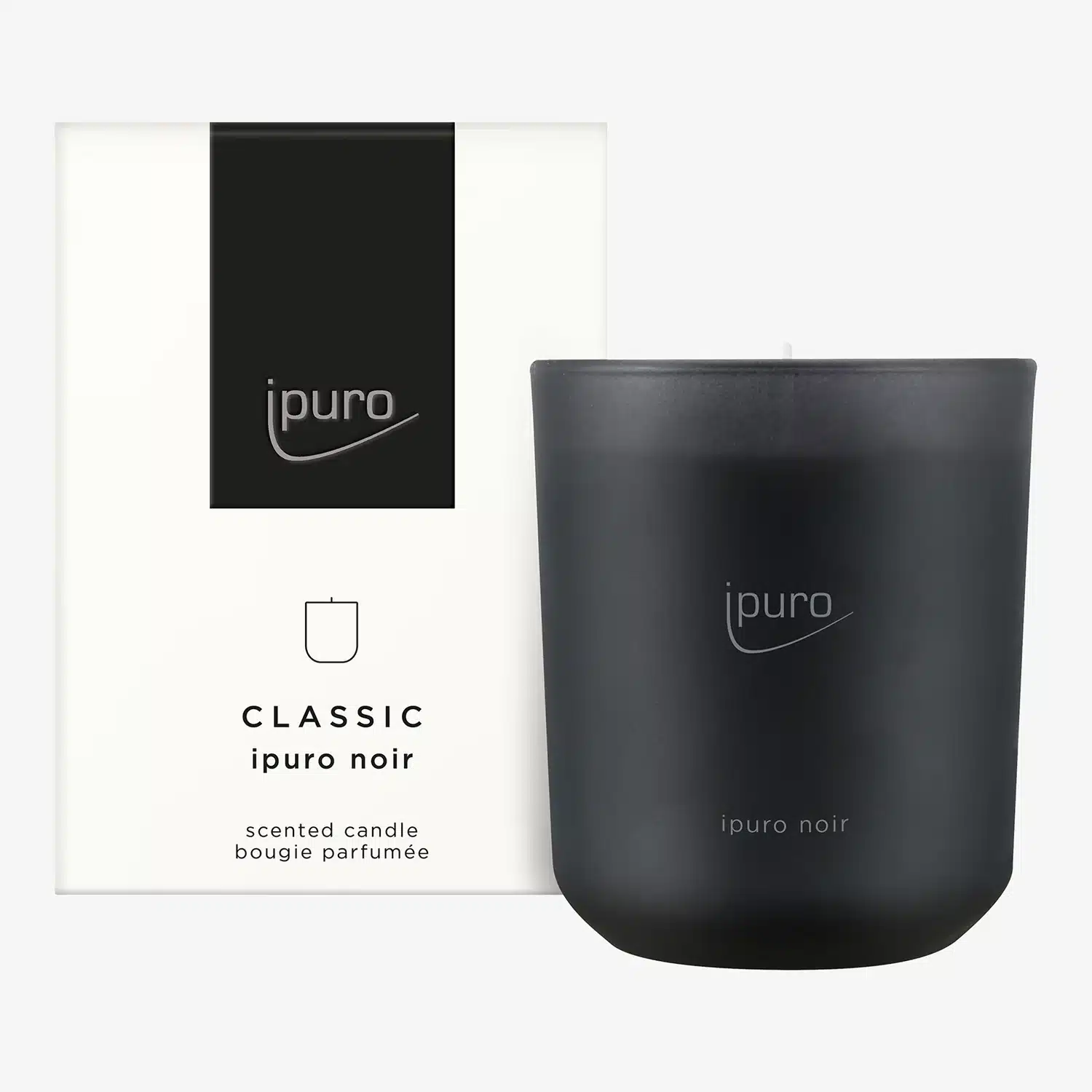 ipuro Classic Noir Duftkerze 270g für eine elegante und stilvolle Atmosphäre im Zuhause